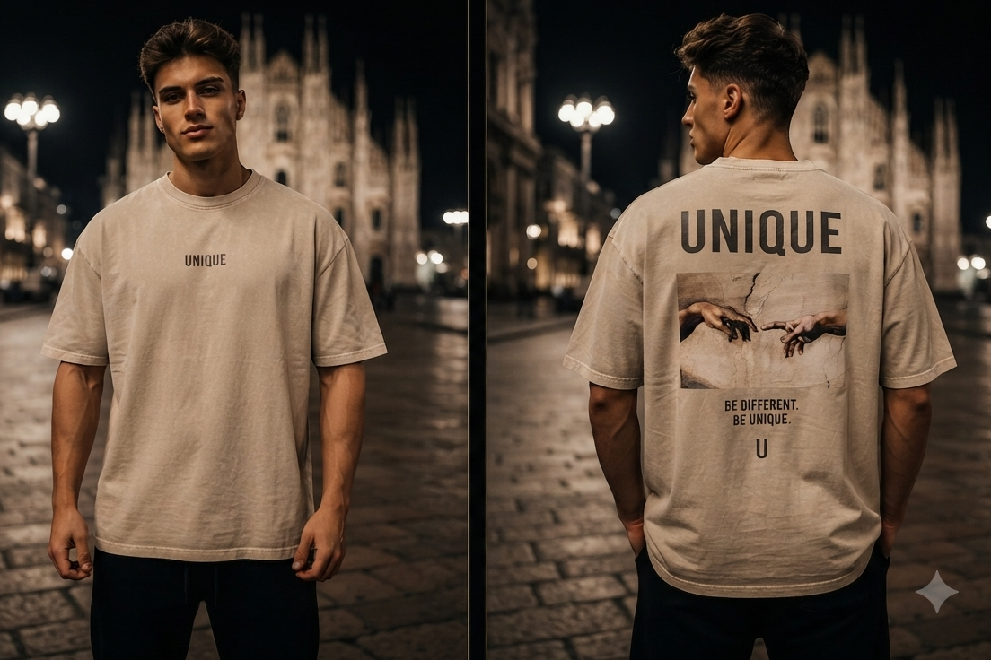 T-shirt UNIQUE sabbia