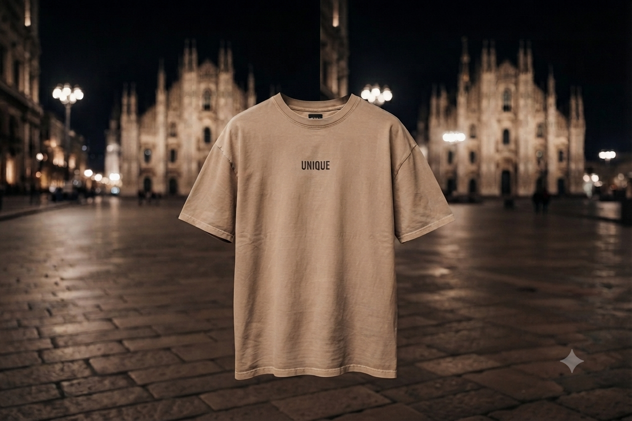 T-shirt UNIQUE sabbia
