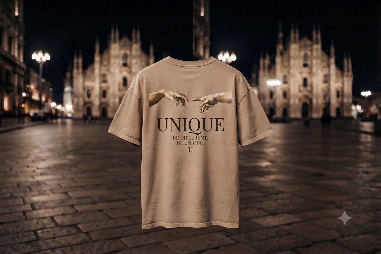 T-shirt UNIQUE sabbia